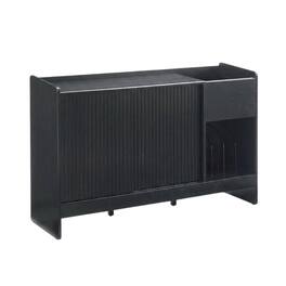 Crosley Furniture - Arden Record Player Cabinet With Vinyl Storage - Black