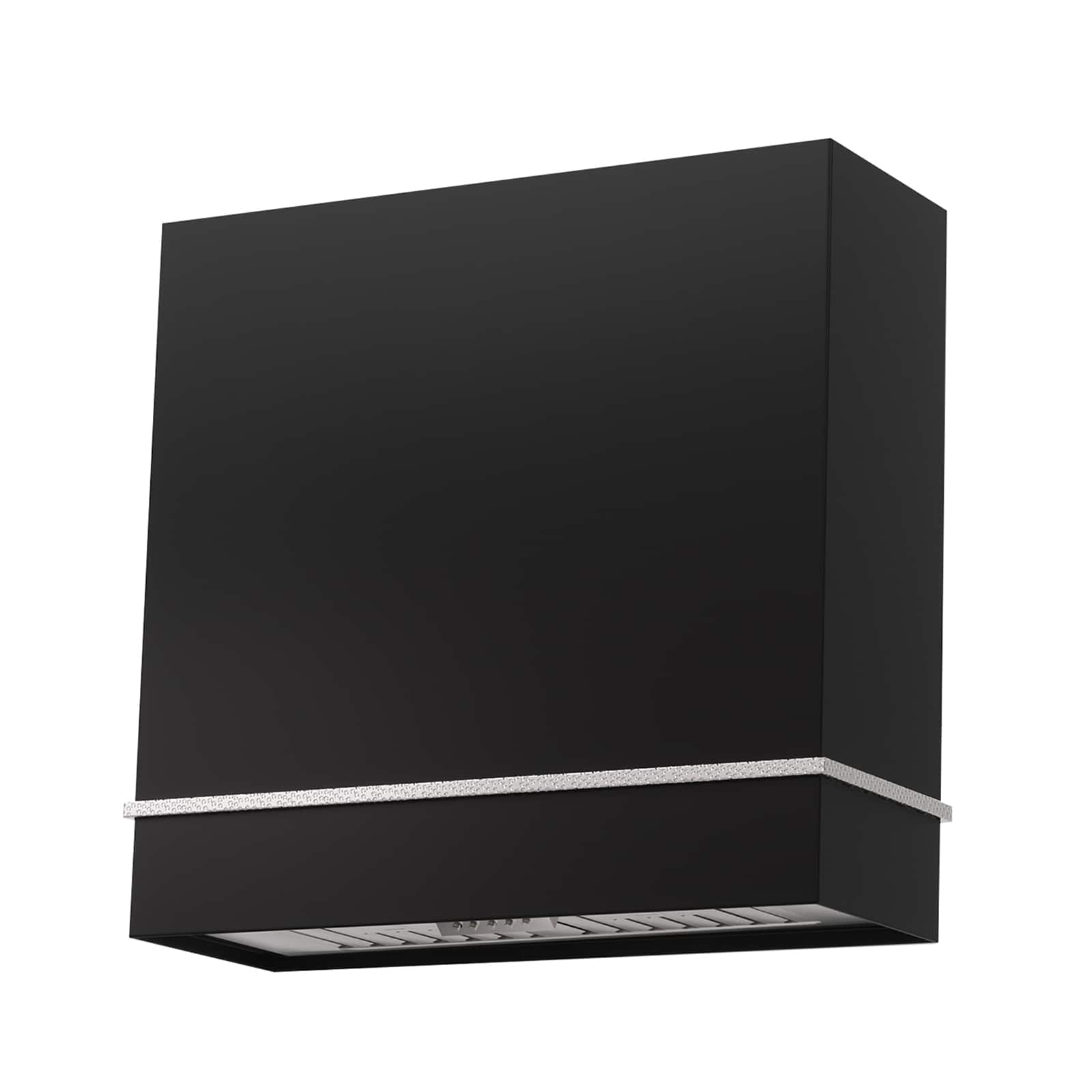 Akicon - 30 inches - Externally Vented - Wall Range Hood - Black with Nickel