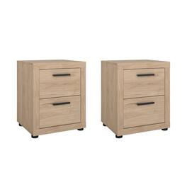 Tvilum - 2 Drawer Nightstand - Set of 2 - Brown