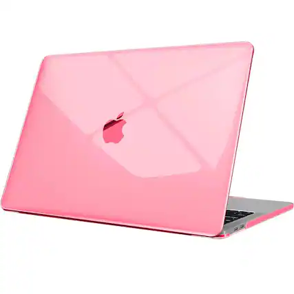 Front. Kitcheniva - Premium Hard Shell Case For MacBook Pro 13 Inch A2238 Crystal Pink - Crystal Pink.