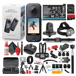 Insta360 - X4 Air 360 Action Camera Standard Bundle with 50-in-1 Accessory Kit