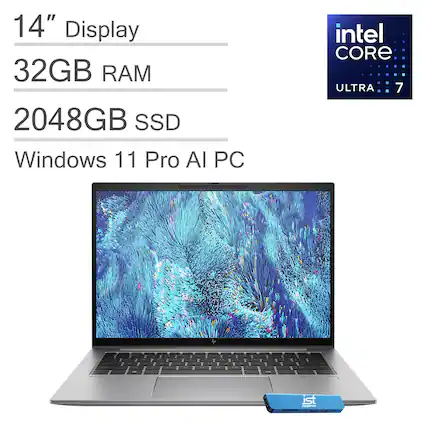 14" Display
32GB RAM
2048GB SSD
Windows 11 Pro AI PC
Intel Core Ultra 7