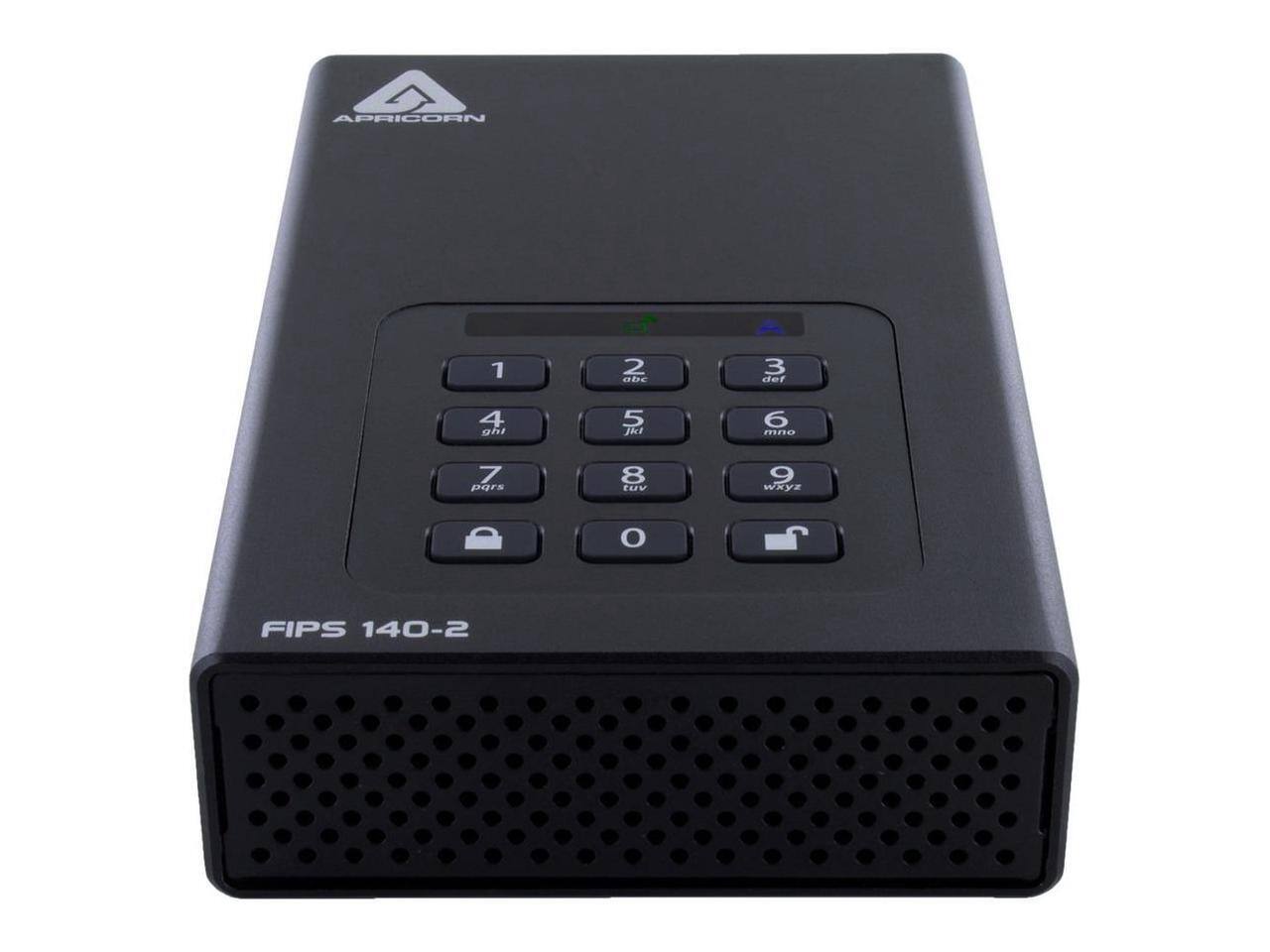 APRICORN  
1 2 abc 3 def 4 ghi 5 jkl 6 mno 7 pqrs 8 tuv 9 wxyz 0  
FIPS 140-2