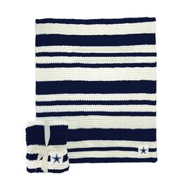 Logo Brands - Dallas Cowboys 50" x 60" Cable-Knit Throw Blanket - Multicolor