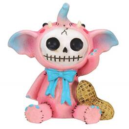 Pacific Trading - Furrybones Elefun Skeleton in Elephant Costume Figurine - Pink