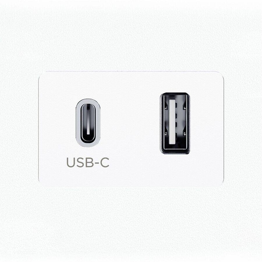 Alt View 3. CyberPower - Surge Protector CSP806UC18W - White.