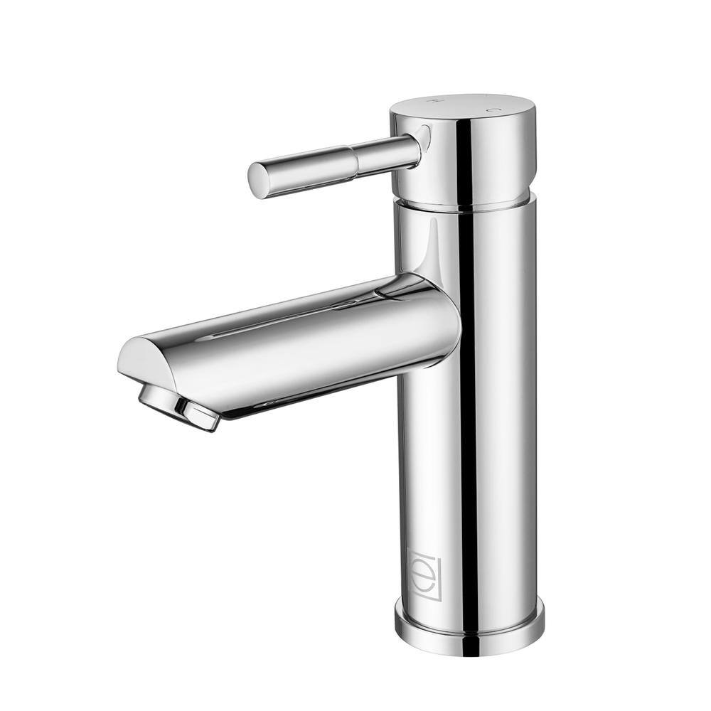 Alt View 3. Elegant Kitchen and Bath - Mia Single Hole Single Handle Bathroom Faucet in Chrome - Chrome.
