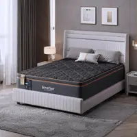 Bestier Queen Size Pillow Top Mattress Organic Wool Gel Memory Foam Boxed Made in USA - Black - Front_Zoom