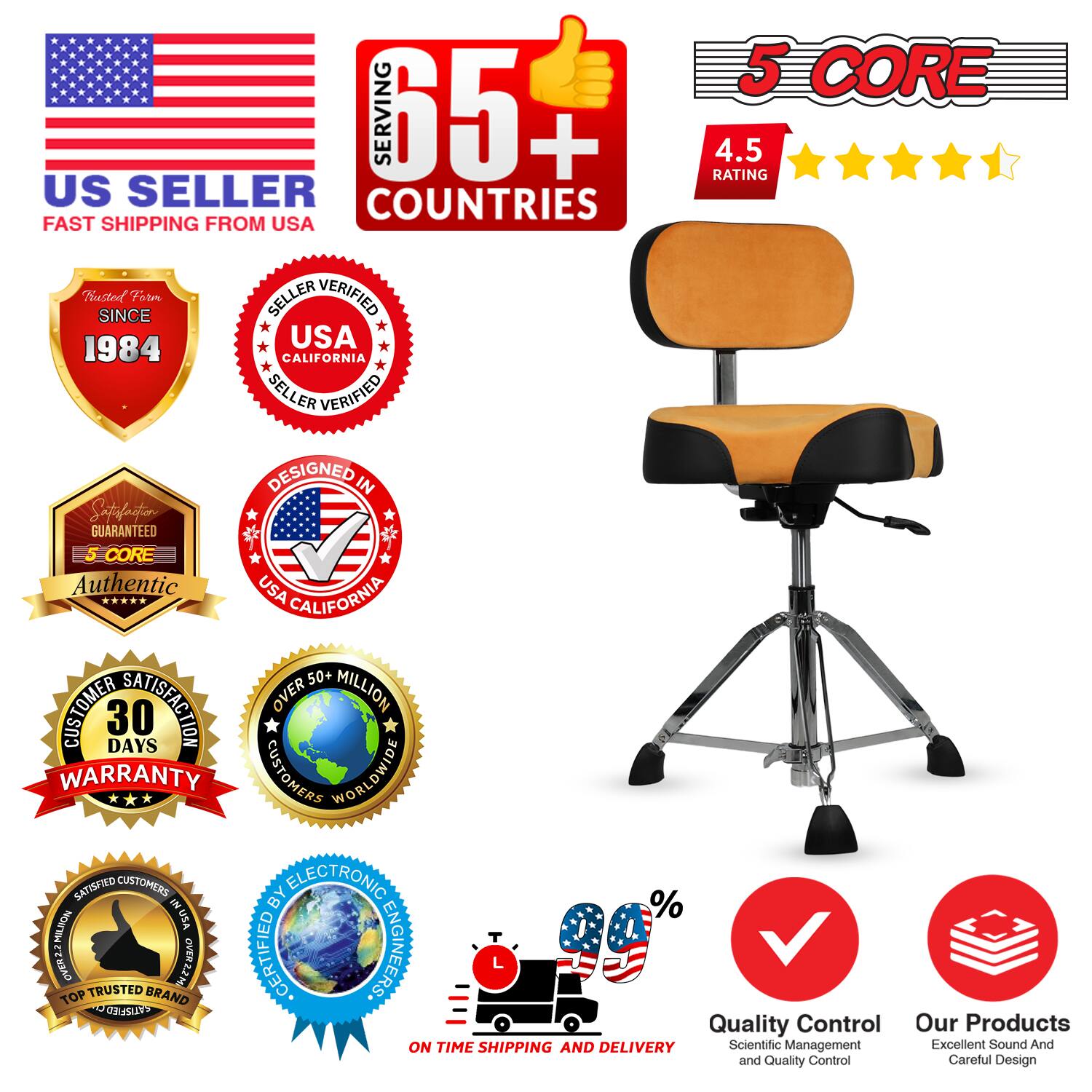 - US Seller
- Fast Shipping from USA
- 5 Core
- 4.5 Rating
- Serving 65+ Countries
- Trusted Since 1984
- Seller Verified USA California
- Designed in USA California
- Authentic
- 30 Days Warranty
- Over 50+ Million Customers Worldwide
- Top Trusted Brand
- Certified by Electronic Engineers
- On Time Shipping and Delivery
- Quality Control
- Scientific Management and Quality Control
- Our Products
- Excellent Sound and Careful Design