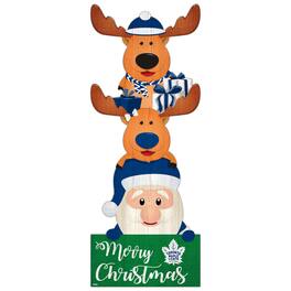 Fan Creations - Toronto Maple Leafs 31'' Santa Stack Leaner - Multicolor