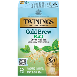 Twinings - Iced Cold Brewed Mint Green Tea Bags, 20/Box (F07413)