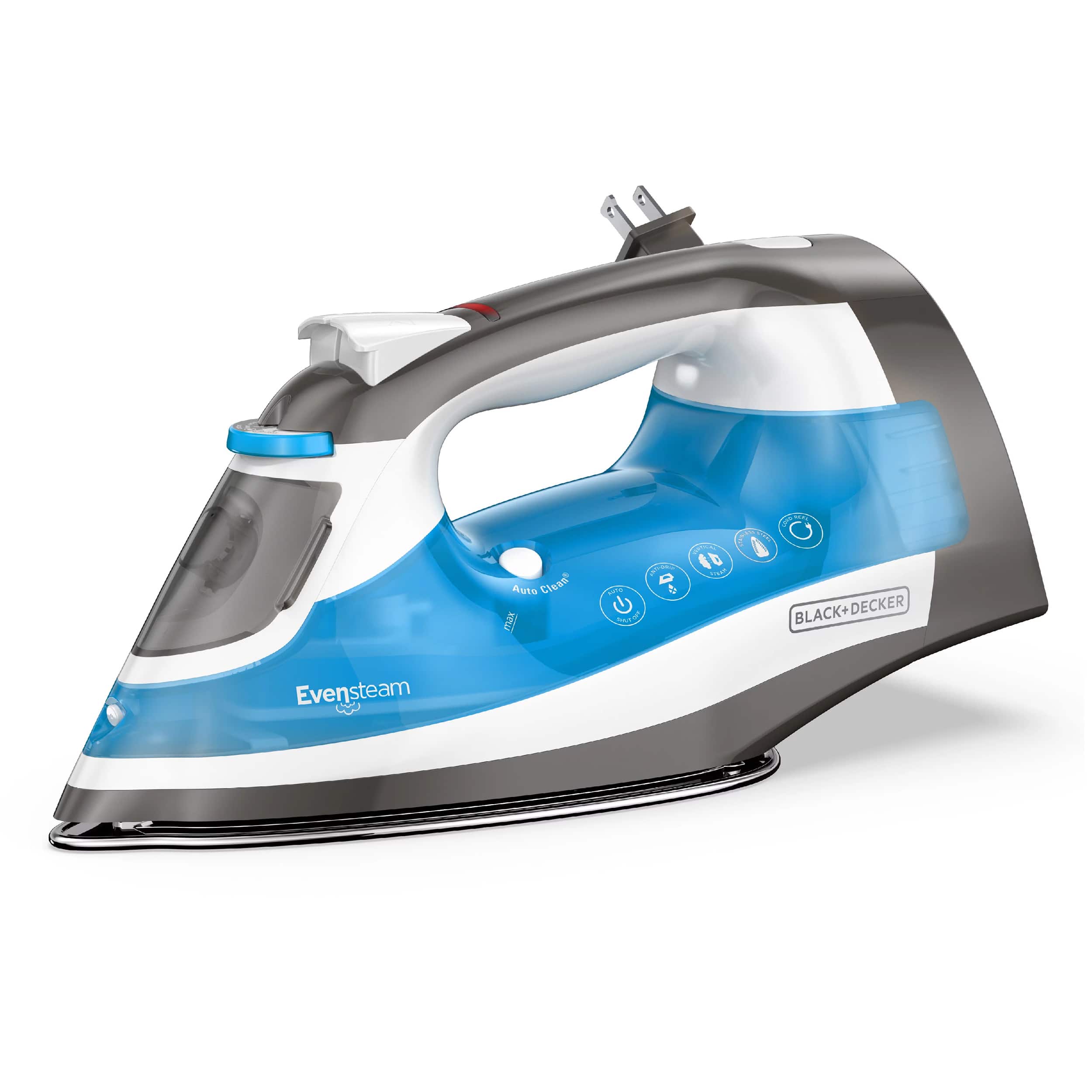 Black+Decker - One Step Steam Iron - Blue