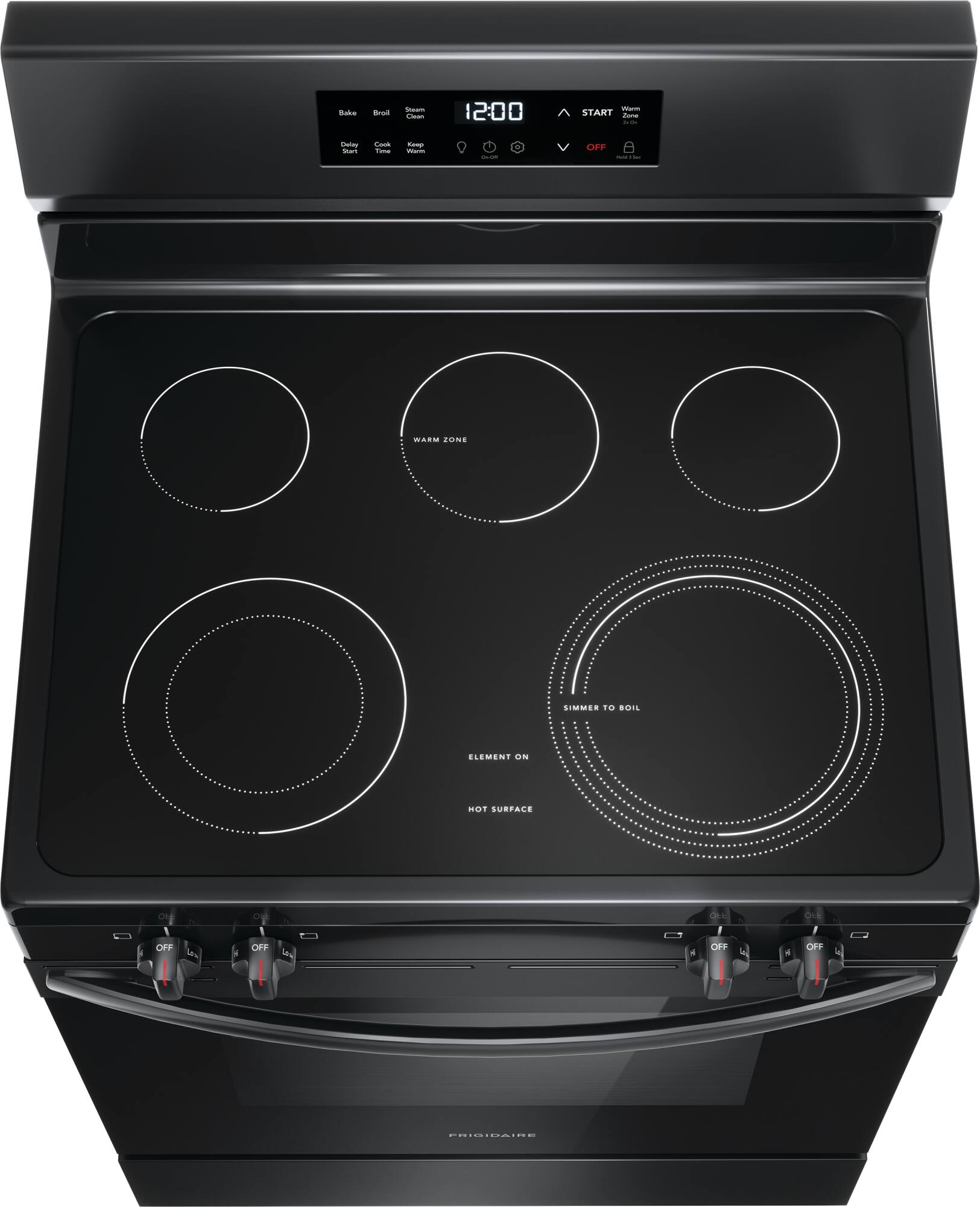 Alt View 13. Frigidaire - Frigidaire 5.3 Cu. Ft. Freestanding Electric Range with EvenTemp - Black.