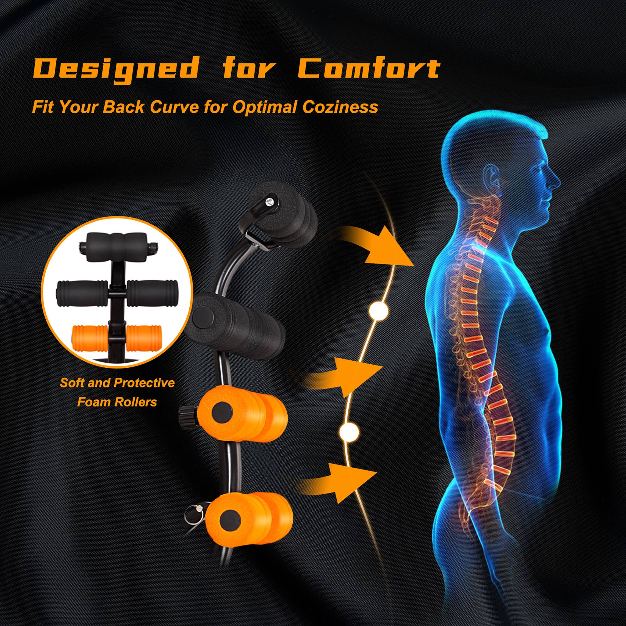 Designed for Comfort: Fit Your Back Curve for Optimal Coziness. Soft and Protective Foam Rollers.