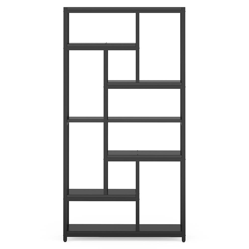 Angle. Kadyn - Kadyn Bookshelf, Storage Shelf, Bookcase,79" Tall Bookshelf, 7-Tier Bookcase Open Display Shelves,Rustic Brown - Rustic Brown.