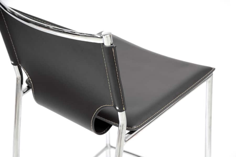 Baxton Studio - Montclare Modern and Contemporary Bonded Leather Upholstered 2-Piece Counter Stool Set - Black