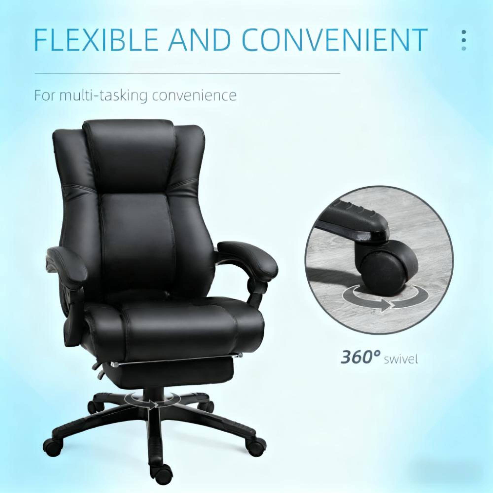 FLEXIBLE AND CONVENIENT

For multi-tasking convenience

360° swivel