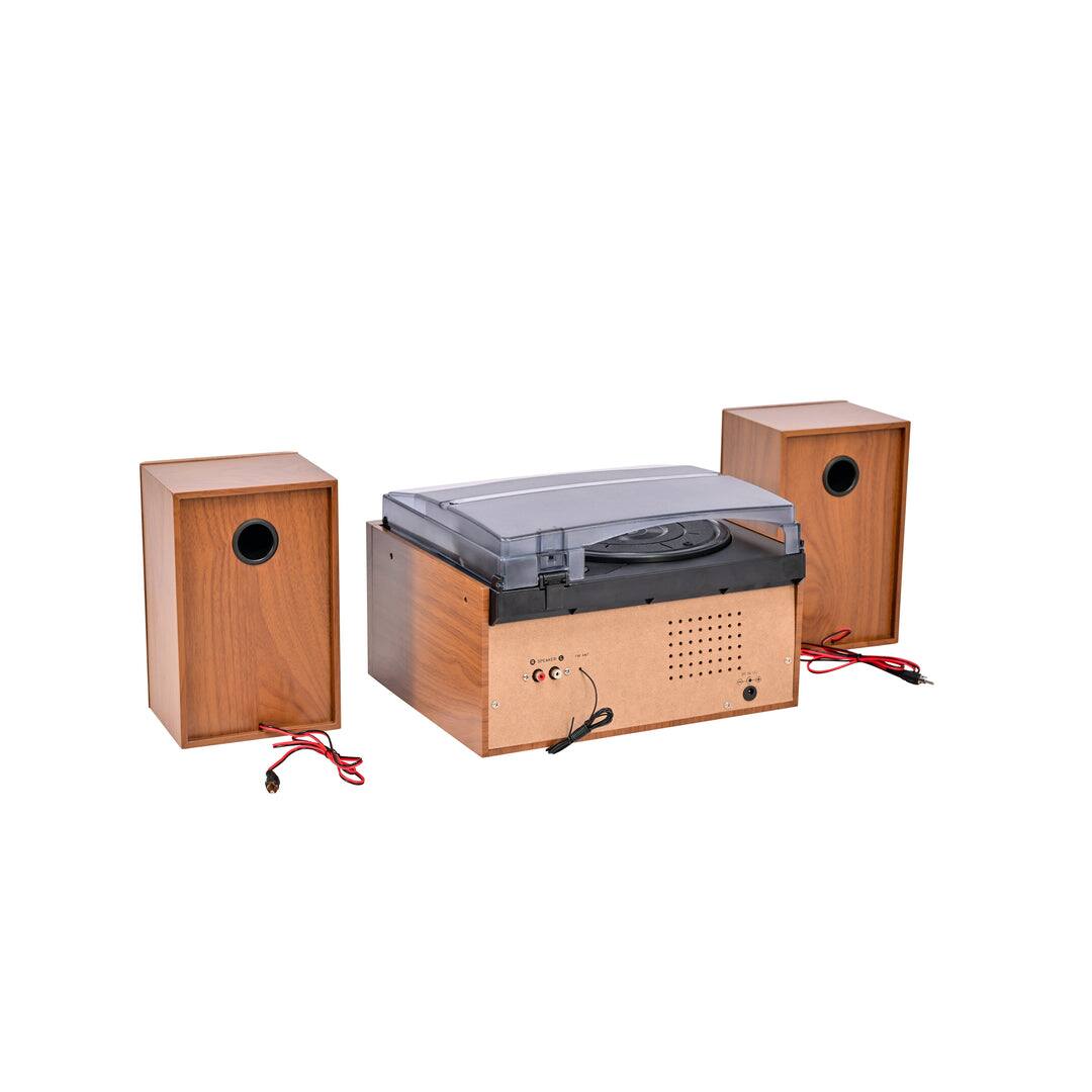 Angle. Victor - Wells 8-in-One Turntable Music Center with AudioStream™.