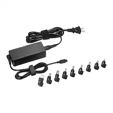 Front. Insignia™ - Universal 65W Laptop Charger - Black.