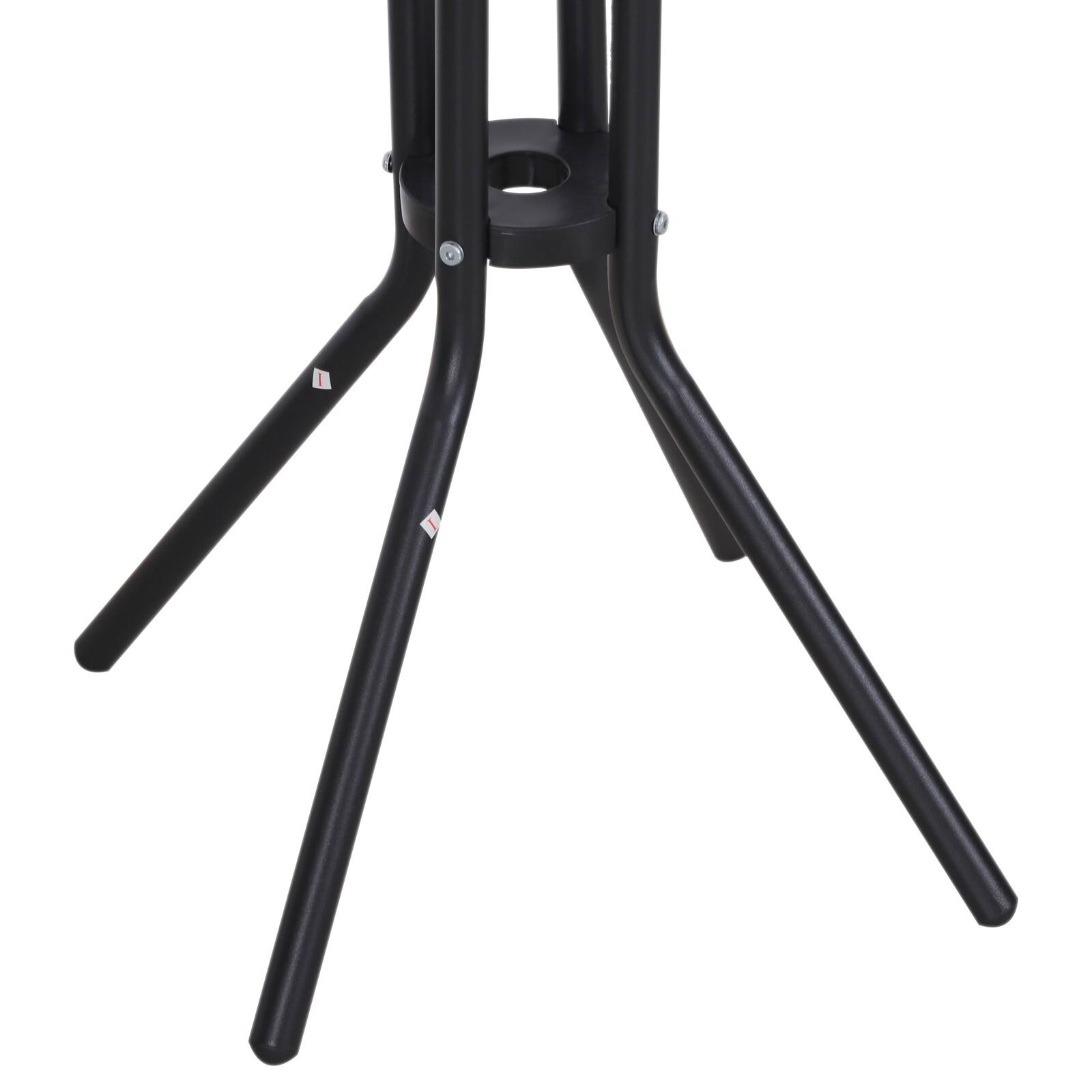 Alt View 8. Outsunny - 3 Piece Bar Height Outdoor Bistro Set for 2, Round Patio Pub Table 2 Bar Chairs with Comfortable Design & Strong Build - Tan.