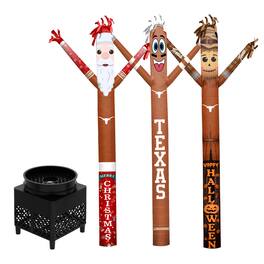 Sporticulture - Texas Longhorns Inflatable Crazy Sports Fan Bundle Set - Multicolor