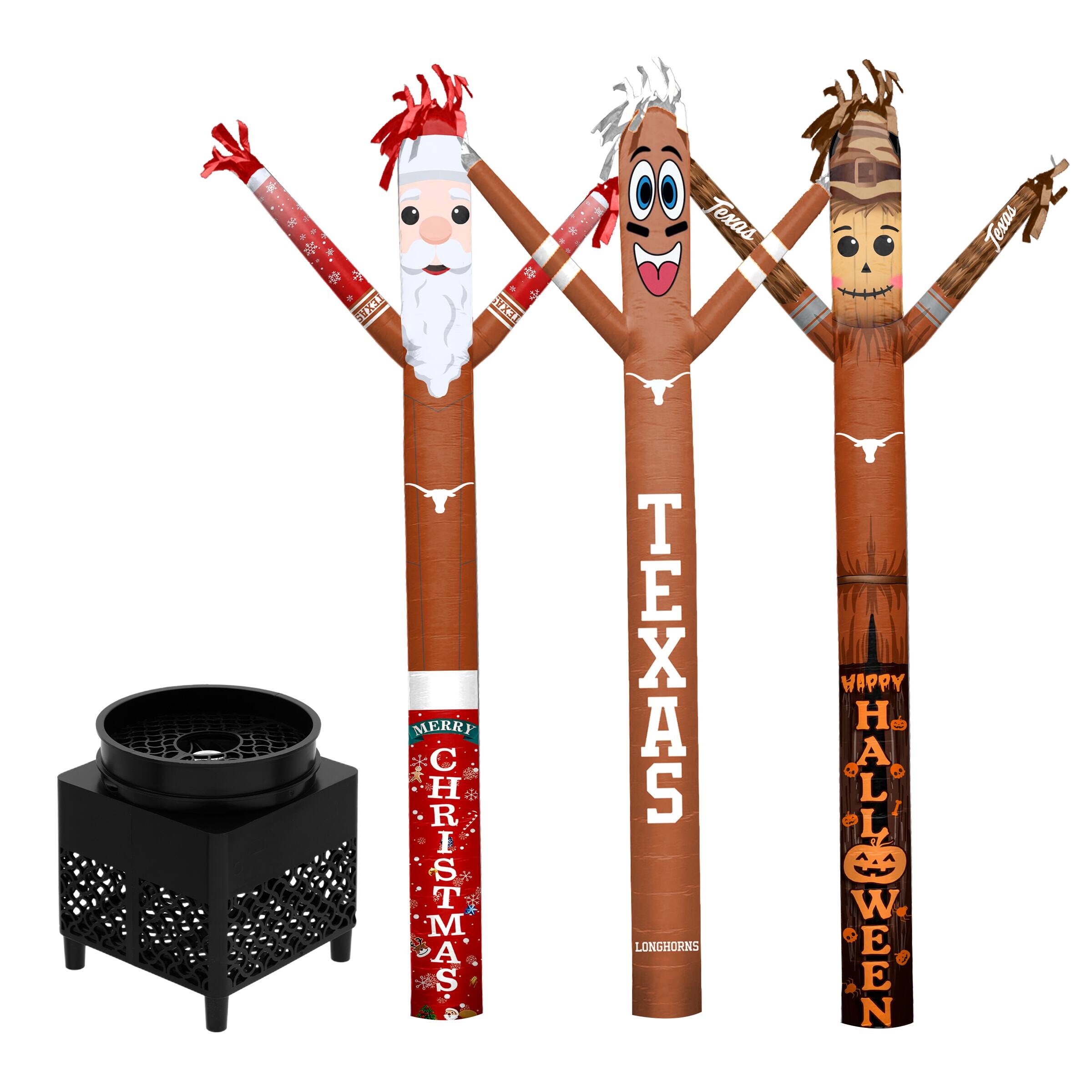 Sporticulture - Texas Longhorns Inflatable Crazy Sports Fan Bundle Set - Multicolor