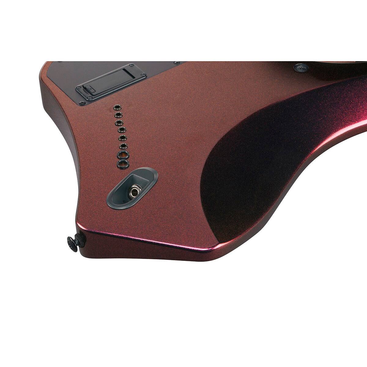 Alt View 9. Ibanez - Ibanez Alpha Series A528 8-String Multi Scale Electric Guitar, Coral Mirage.