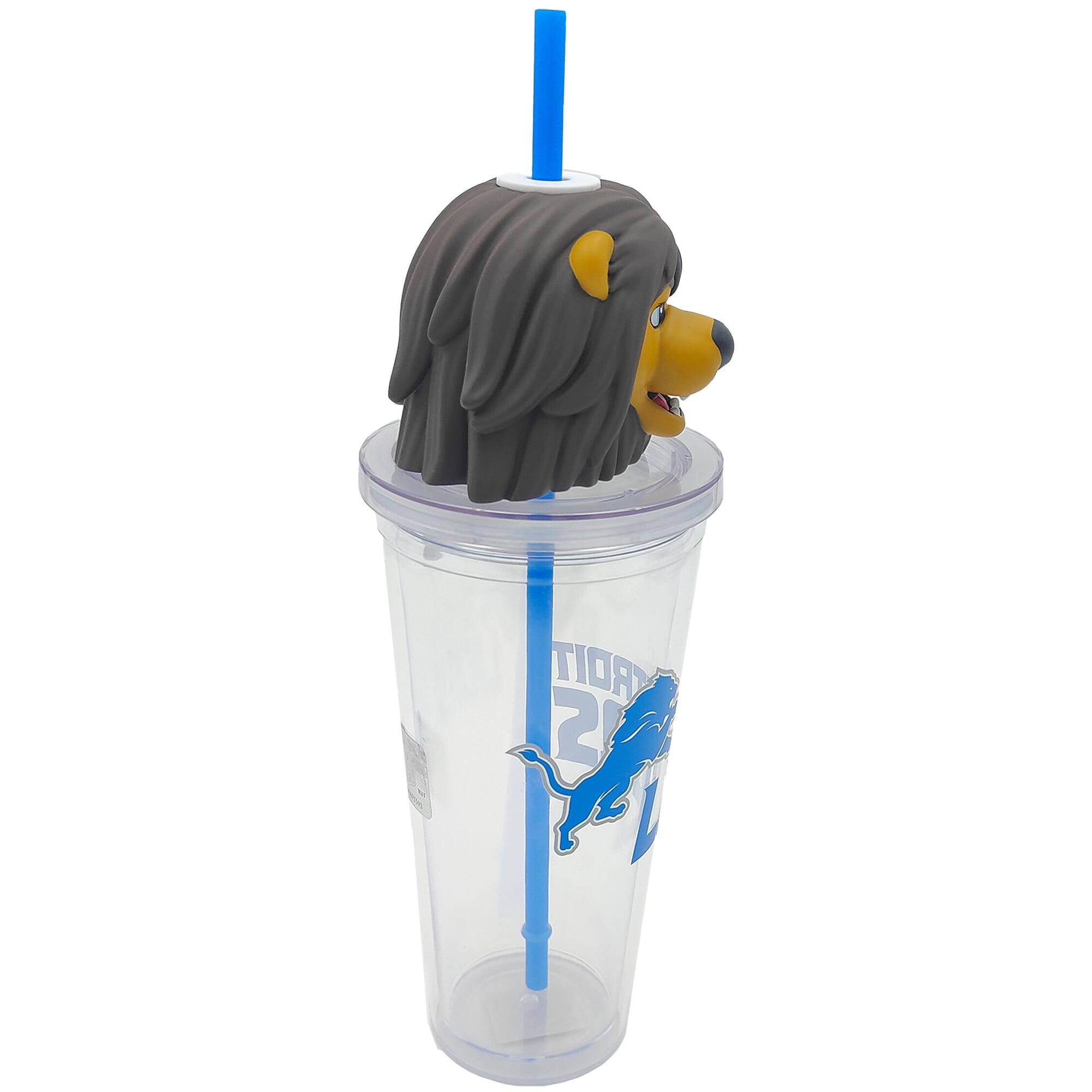 Alt View 2. Pegasus - Detroit Lions Mascot Lid 24oz. Sipper Cup - Multicolor.