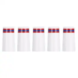 Unique Bargains - Golf Plastic Ferrules, Golf Club Ferrules Fits 0.35In Tapered Steel Shafts, 5pcs - Fits Golfing Club Repair/Replacement - White, Red, Blue