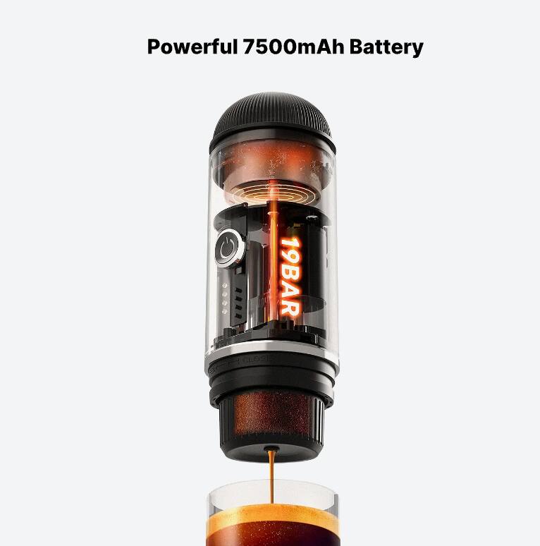 Powerful 7500mAh Battery  
19BAR