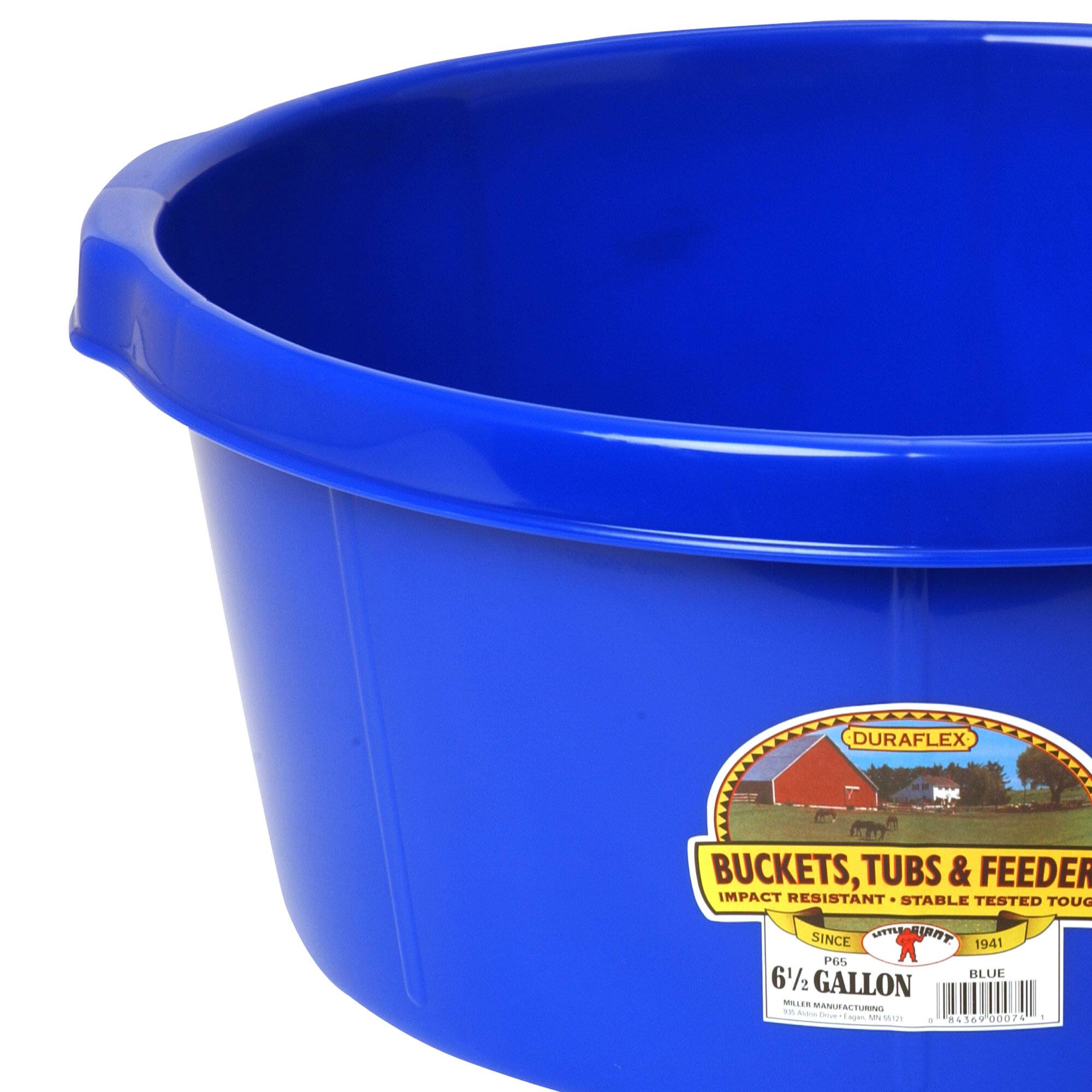 DURAFLEX BUCKETS, TUBS & FEEDER  
IMPACT RESISTANT STABLE TESTED TOUGH  
SINCE 1941  
P65 x 612 BLUE GALLON  
MOLER MANUFACTURING  
n fda Sua m A e/r 84569'00074