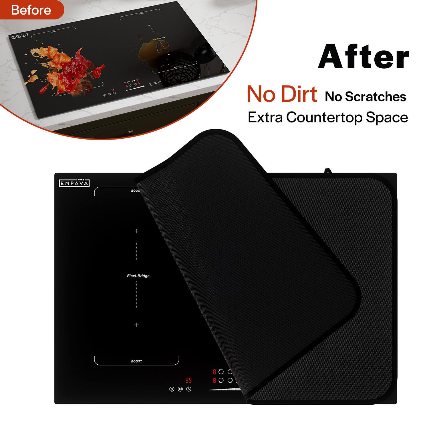 Before 2073 -  After No Dirt No Scratches Extra Countertop Space EMPAVA ROSIL + I Flexi-Bridge + ROUSI 5 1 99 L a 8