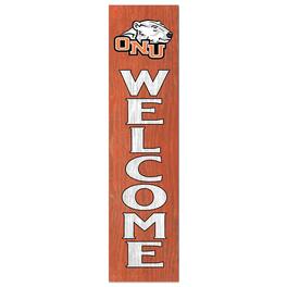 Jardine - Ohio Northern Polar Bears 12'' x 48'' Welcome Outdoor Leaner - Orange