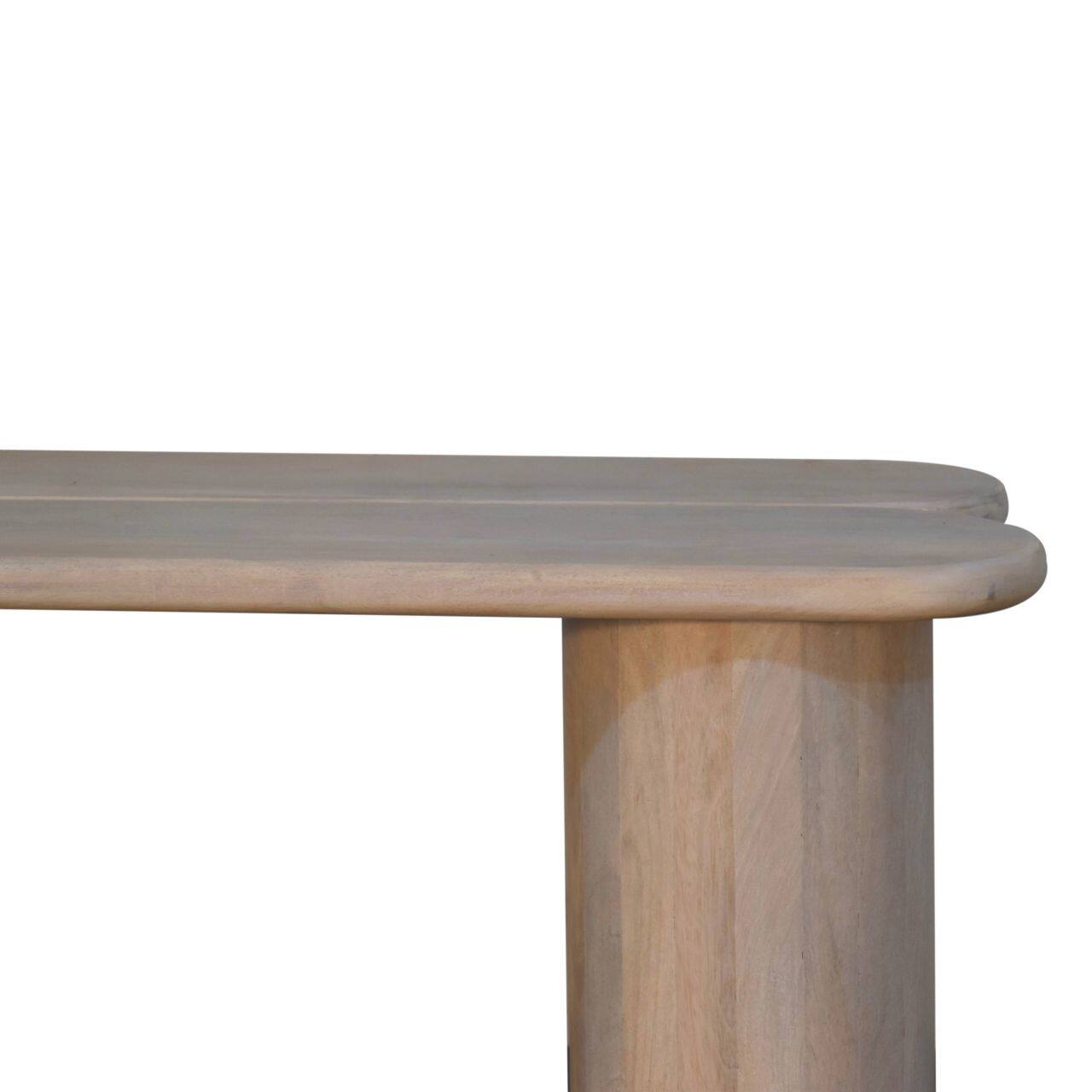 Alt View 1. Artisan Furniture - Artisan Furniture Solid Wood Twin Plank Bench, Ivory - Ivory.