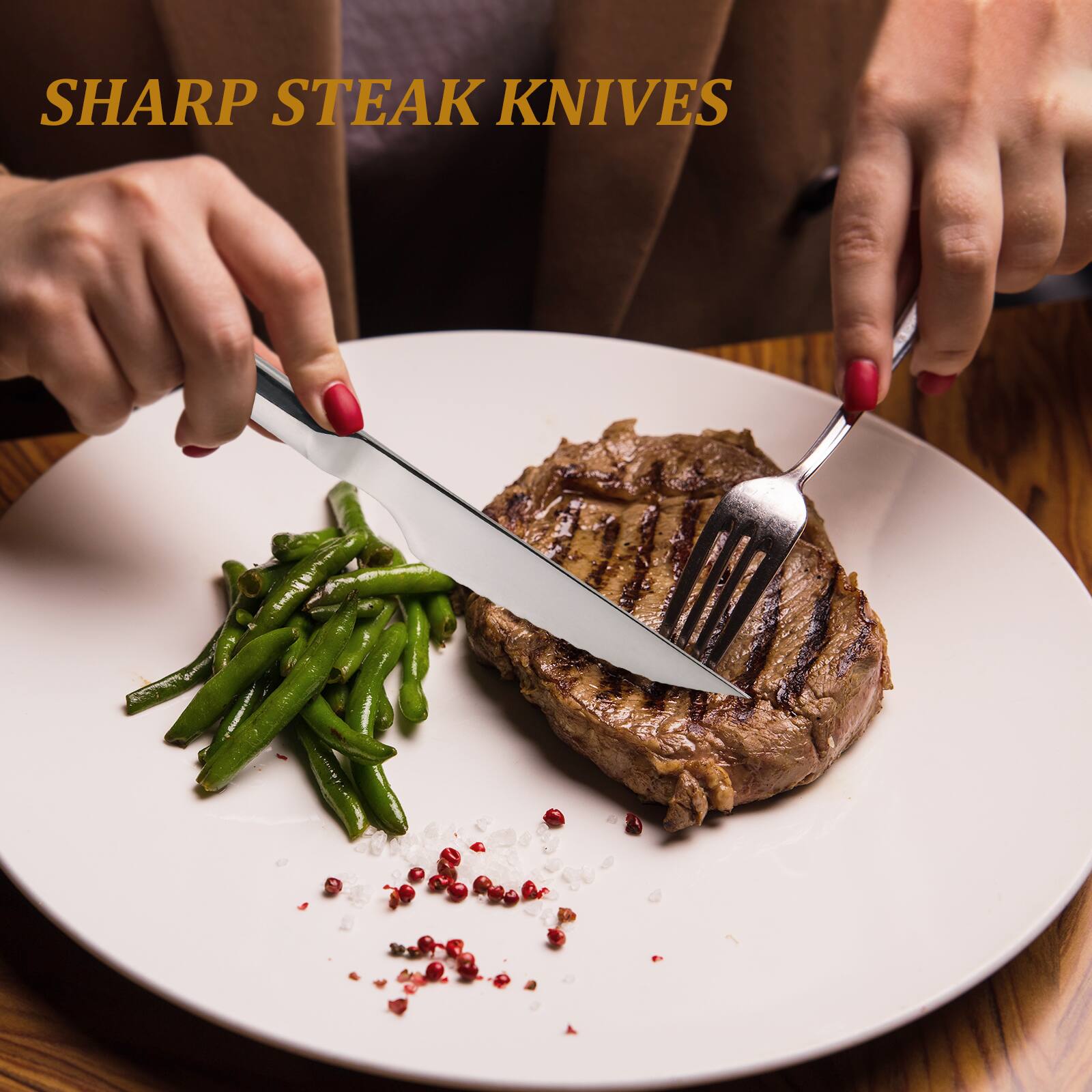 SHARP STEAK KNIVES