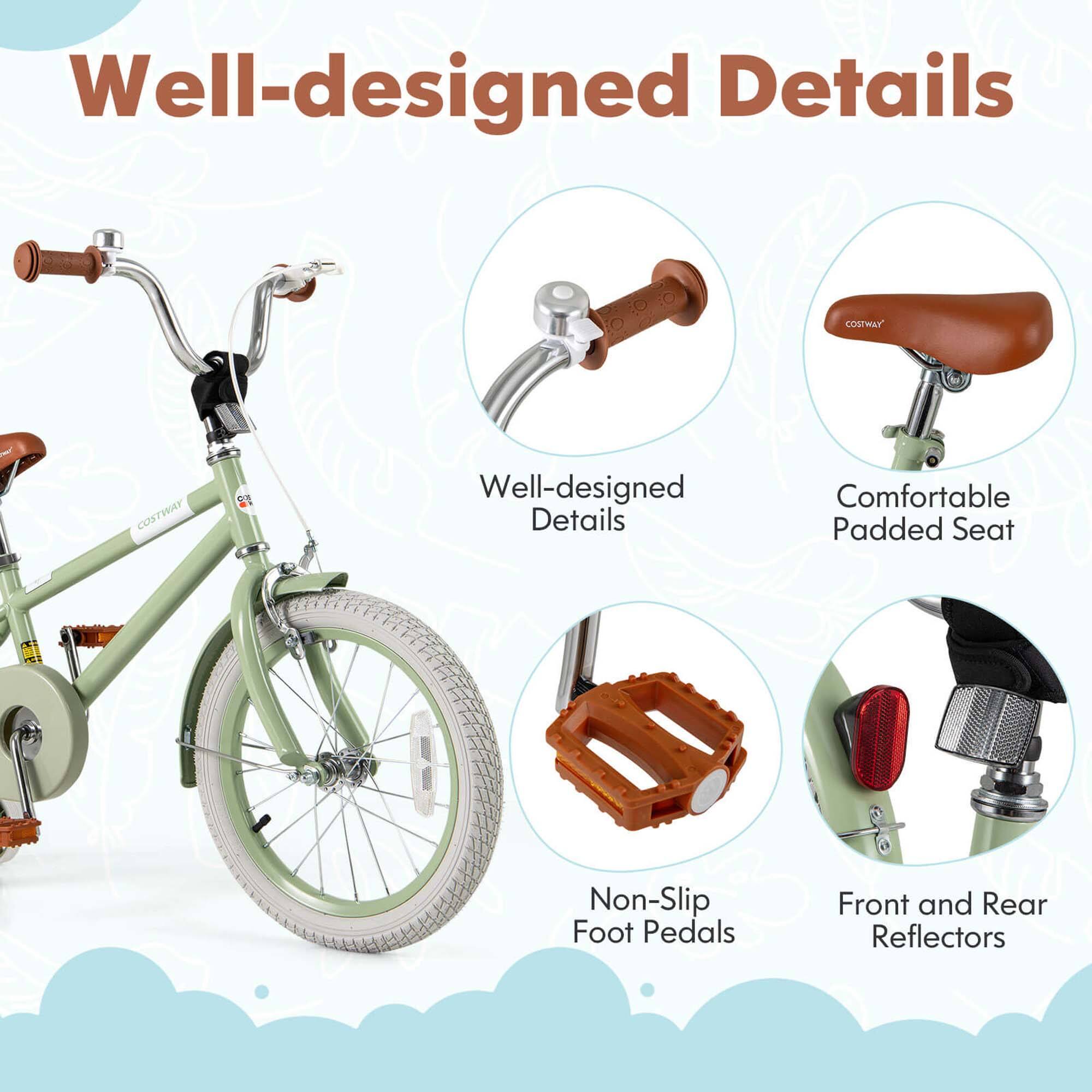 Well-designed Details

- Well-designed Details
- Comfortable Padded Seat
- Non-Slip Foot Pedals
- Front and Rear Reflectors