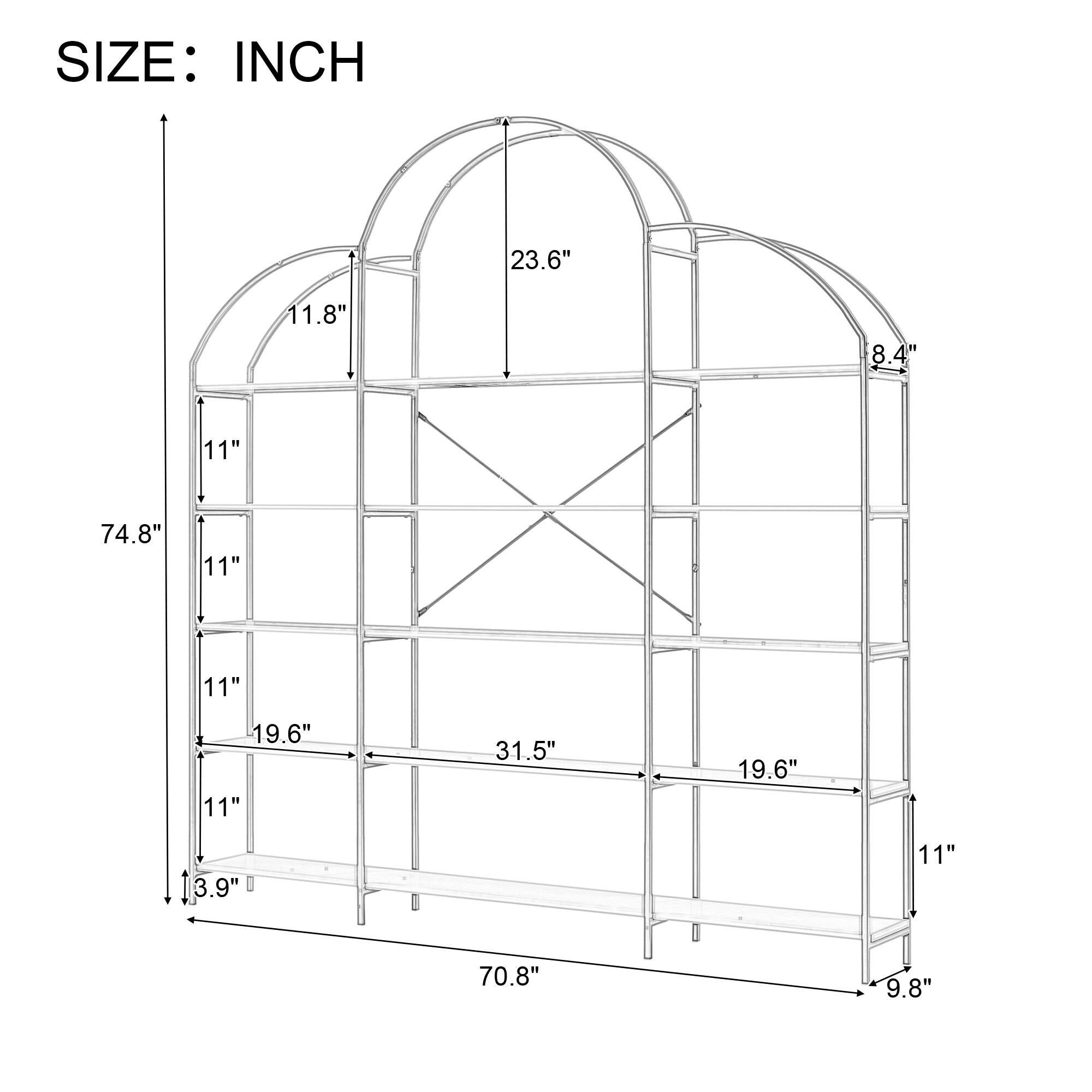 SIZE: INCH

- 23.6"
- 11.8"
- 8.4"
- 11"
- 74.8"
- 11"
- 11"
- 19.6"
- 11"
- 31.5"
- 19.6"
- 3.9"
- 11"
- 70.8"
- 9.8"