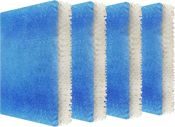 Front. HQRP - Humidifier wick filter T replacement 4-pack for Honeywell HFT600 HFT600PDQ HEV615 HEV620.
