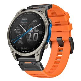 StrapsCo - Elite FKM Strap QuickFit 22 Watch Band For Garmin D2 Mach 2 – 47mm - Blaze