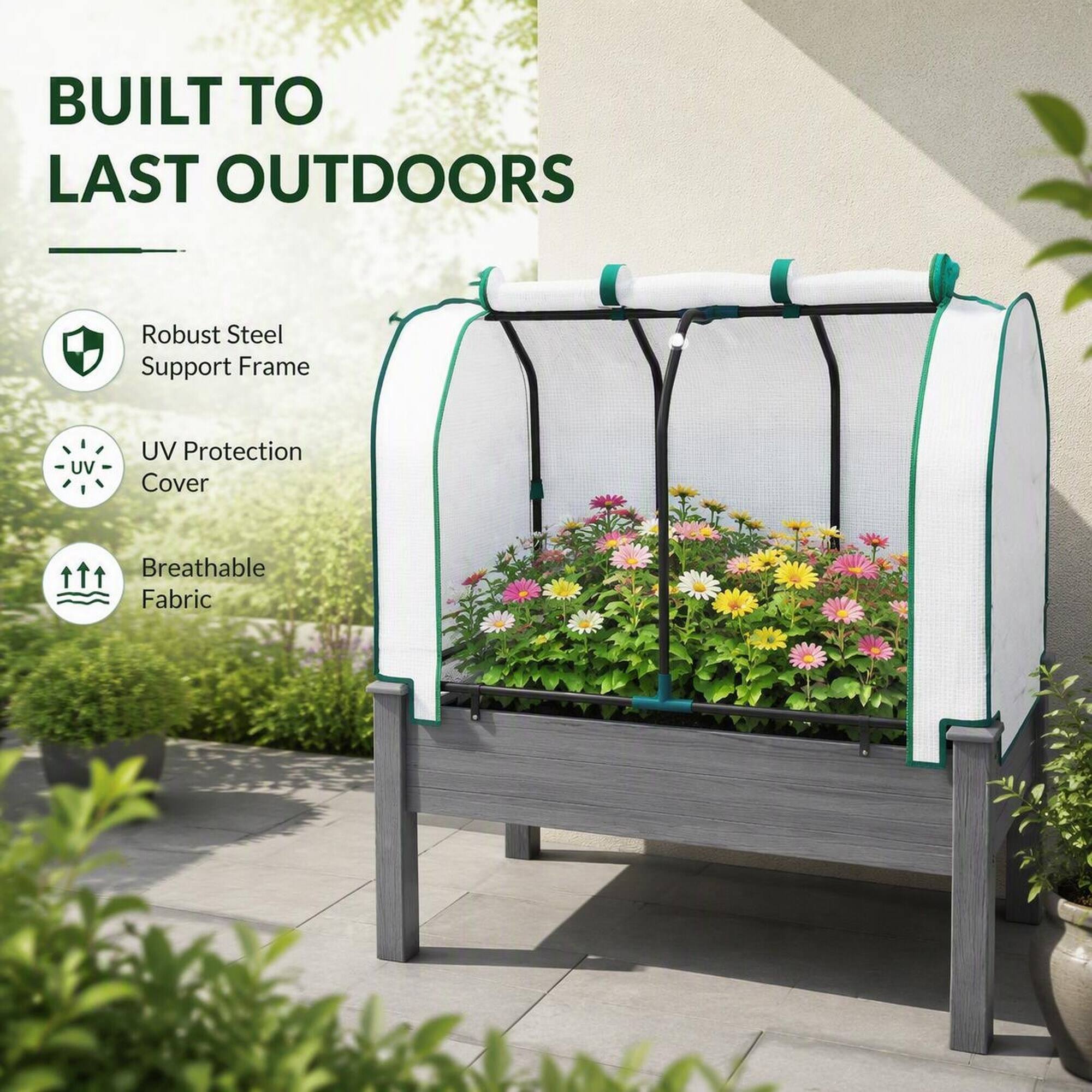 BUILT TO LAST OUTDOORS

- Robust Steel Support Frame
- UV Protection Cover
- Breathable Fabric