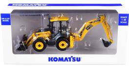 Komatsu WB97S-8 Backhoe Loader Yellow 1/50 Diecast Model by Universal Hobbies