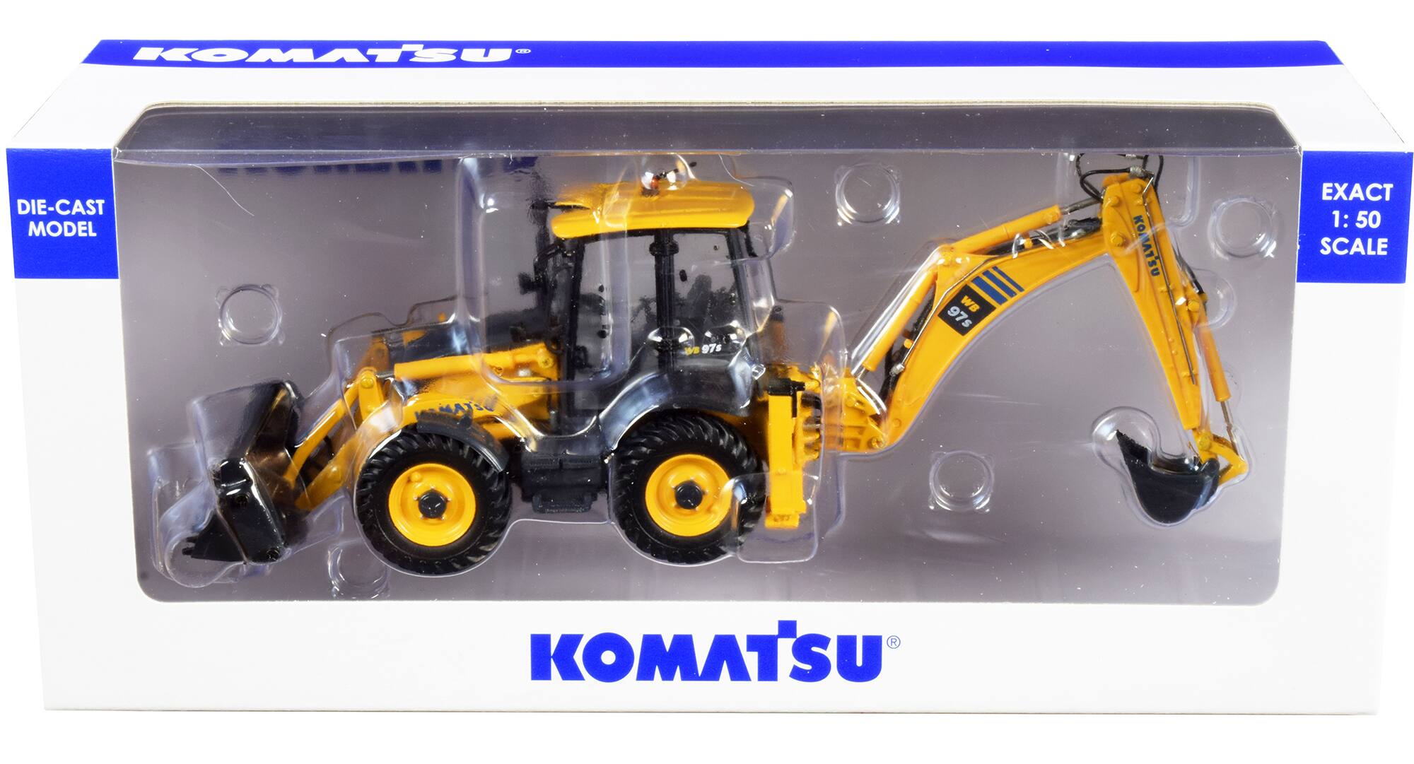 KOMATSU  
DIE-CAST MODEL  
WB 97s  
OMATSU  
EXACT 1:50 SCALE  
KOMATSU