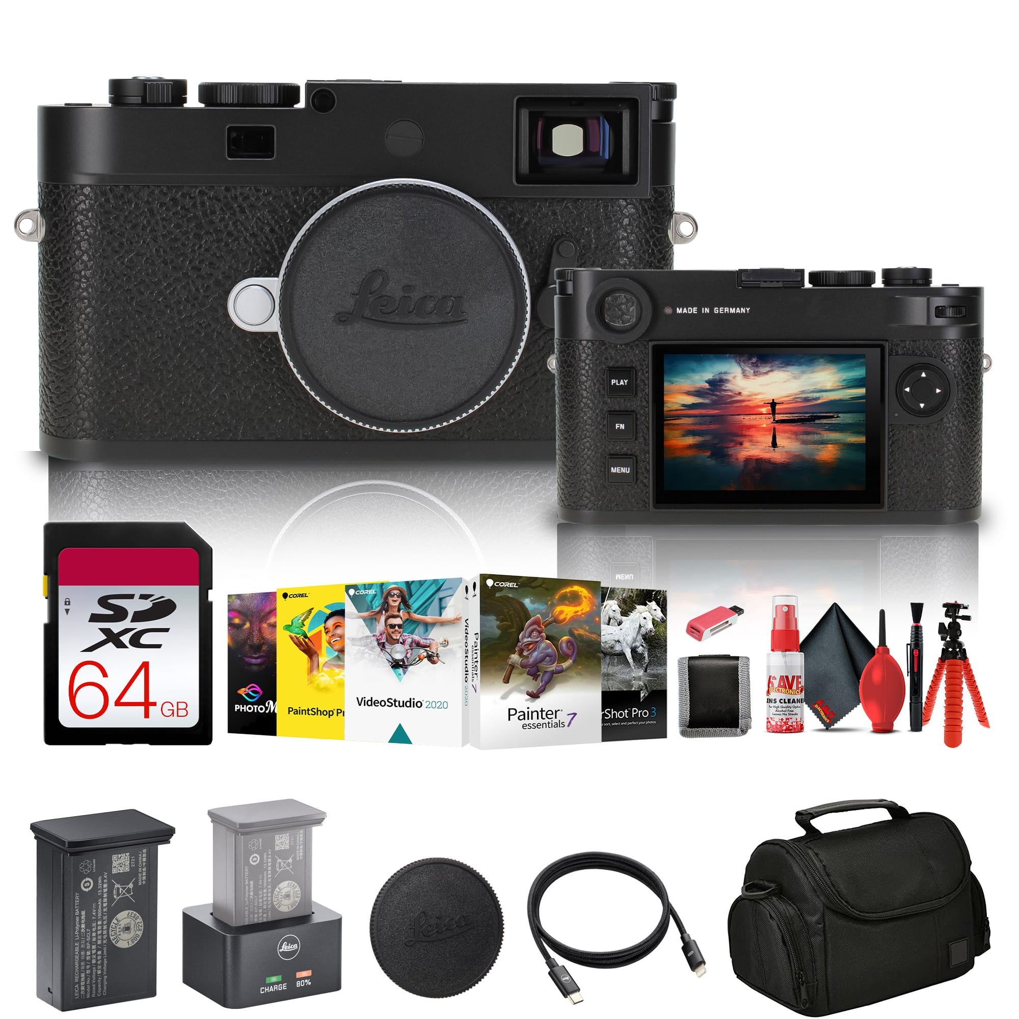 Leica - M11-P Rangefinder Camera (Black) (202-11) + 64GB Memory Card + Bag + More price history on PriceWatchPro