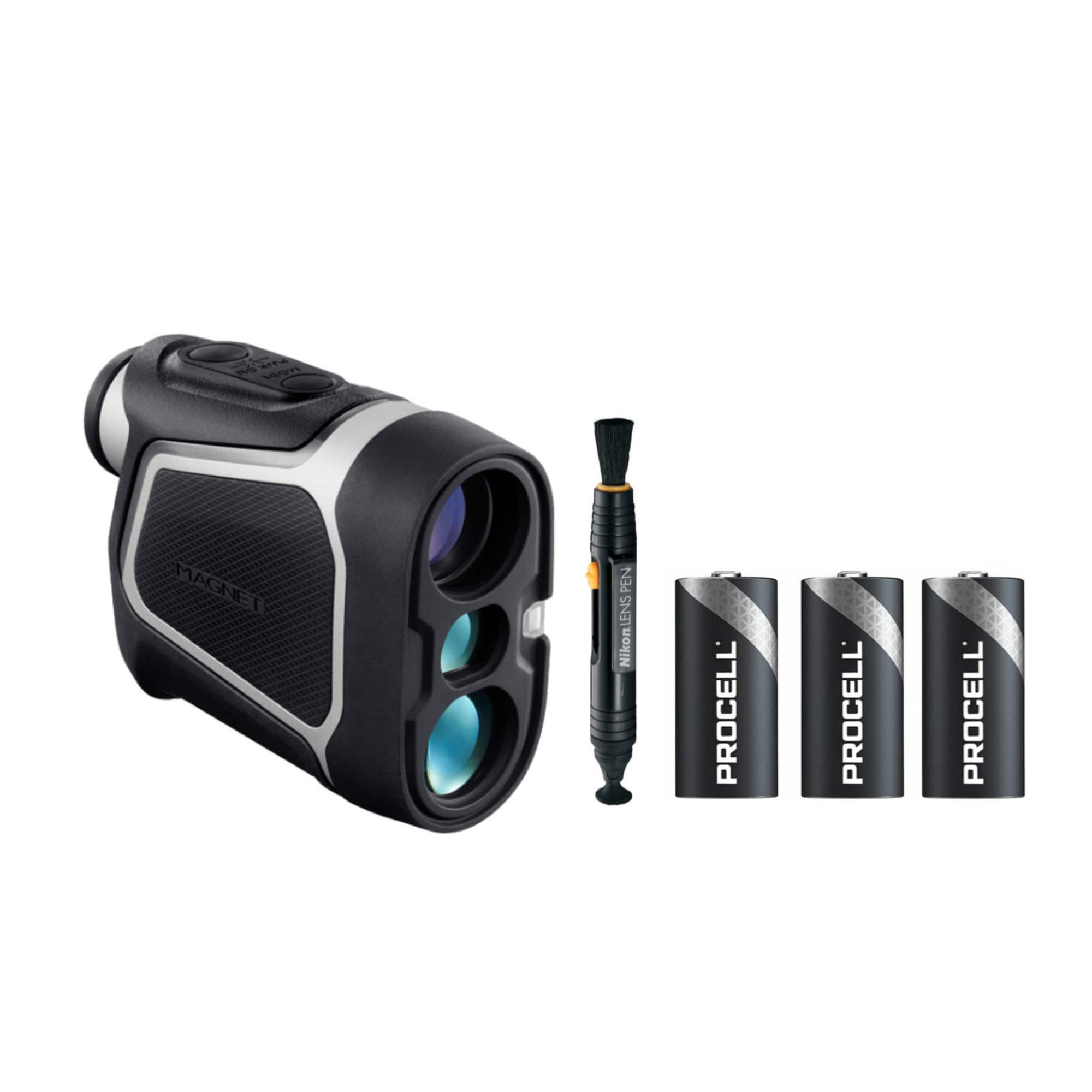 Nikon - 6x22 CoolShot 50i Laser Golf Rangefinder w/Lenses Cleaning System Bundle