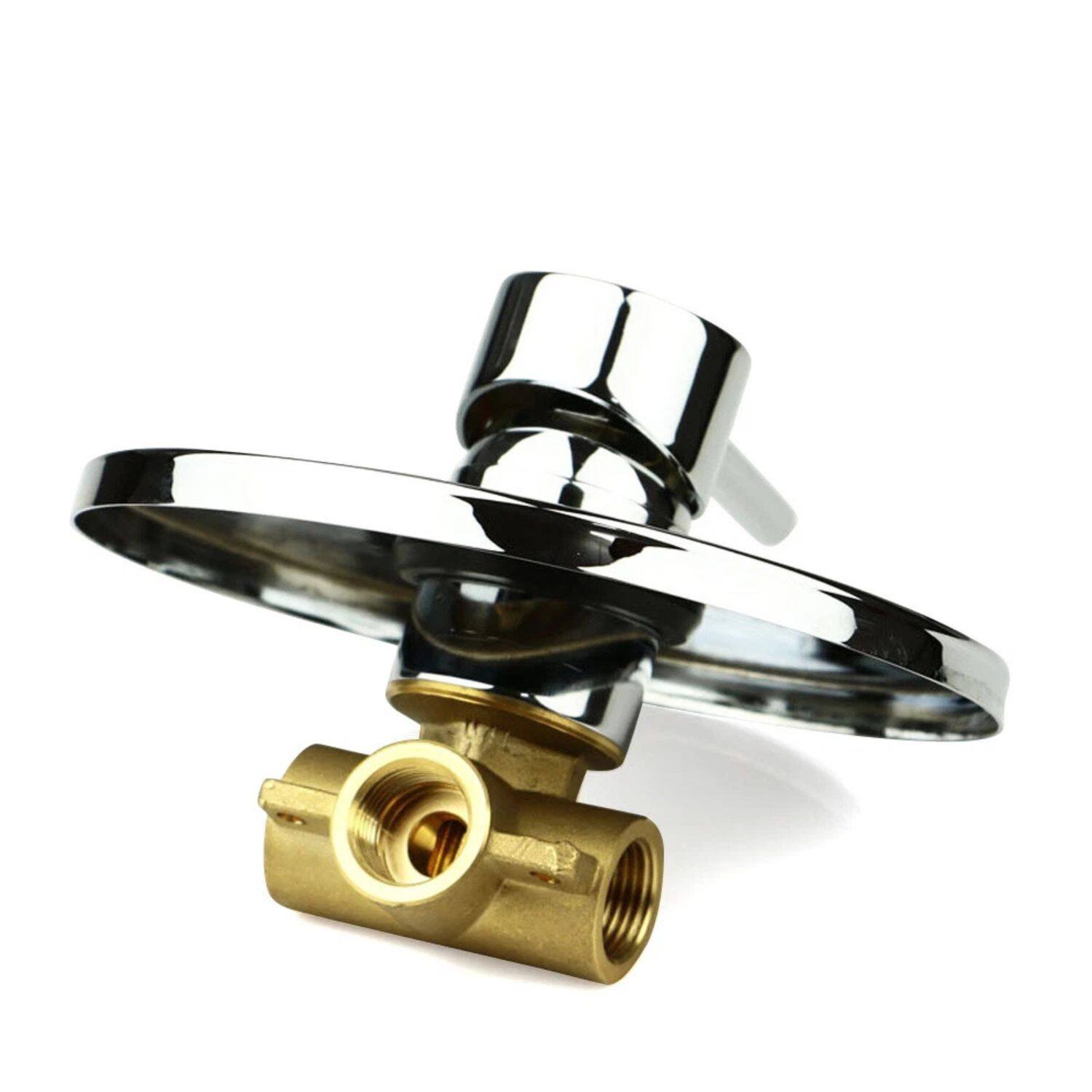 Back. Home Collection - Brass Shower Control Valve – Wall Mounted 1/2" Shower Mixer Faucet - Chrome.