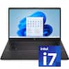 Front. HP - HP 17.3" HD+ Laptop,Intel i7-1255U,16GB RAM,512GB SSD,Intel Iris Xe Graphics,Win 11,Black - Black.