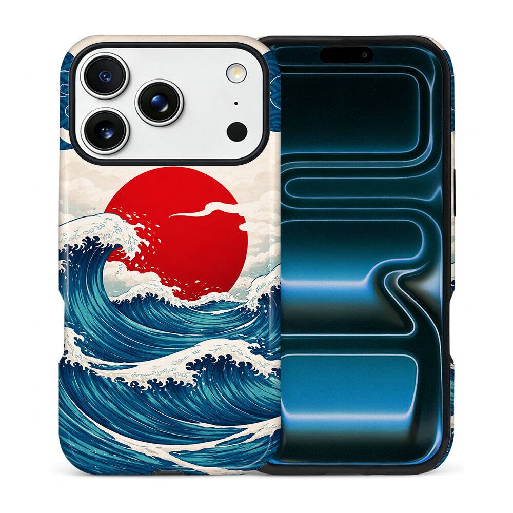 BUBM - Smartphone Case for iPhone - 2-Layer Durable Smartphone Protection Case - Rising Sun Wave - Rising Sun Wave for iPhone 17 Pro Max