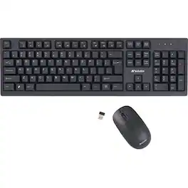 Verbatim - Wireless Keyboard and Mouse - USB Type A Wireless Bluetooth 2.40 GHz Keyboard - USB Type A Wireless Mouse - Unknown