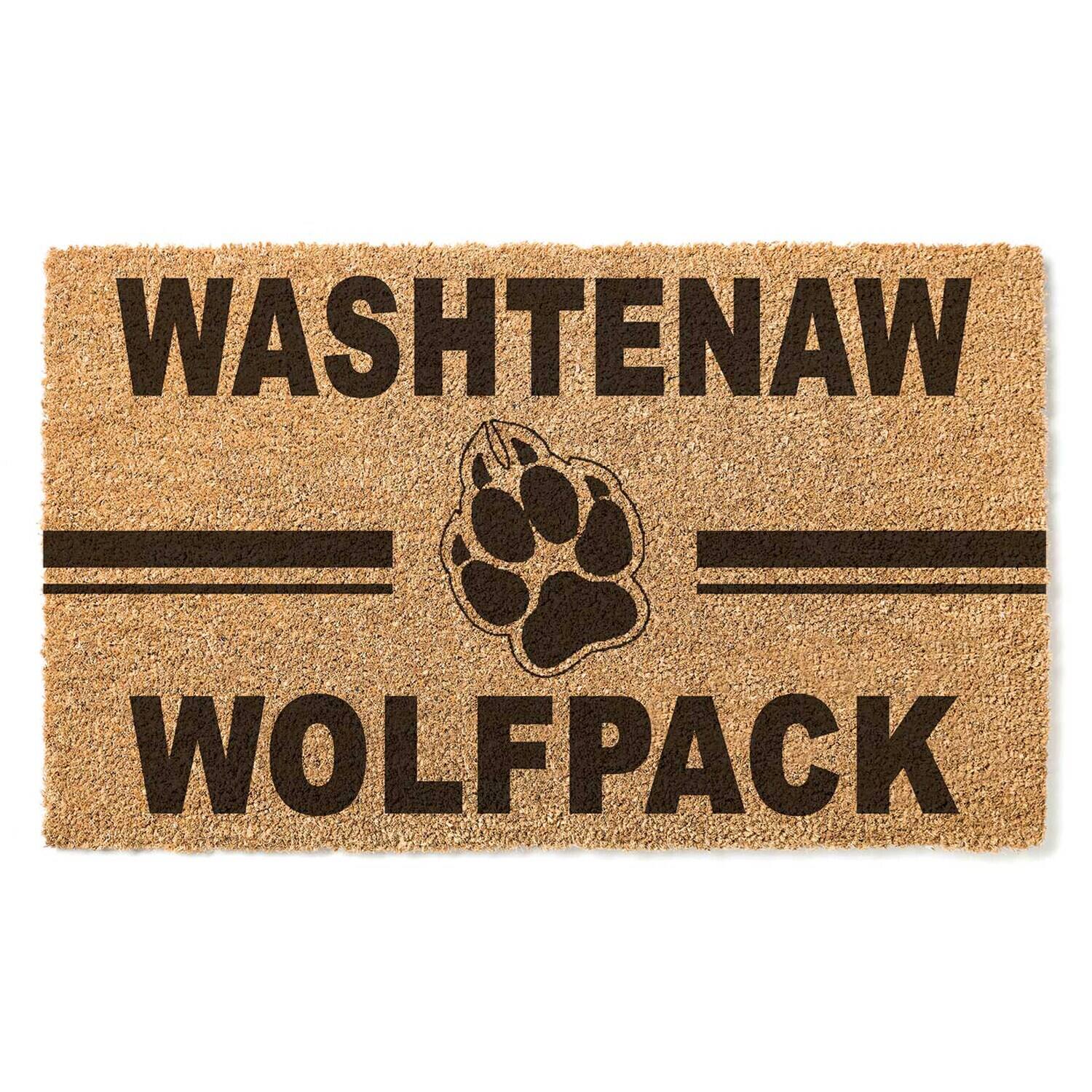Washtenaw Community College 18" x 30" Team Logo Doormat