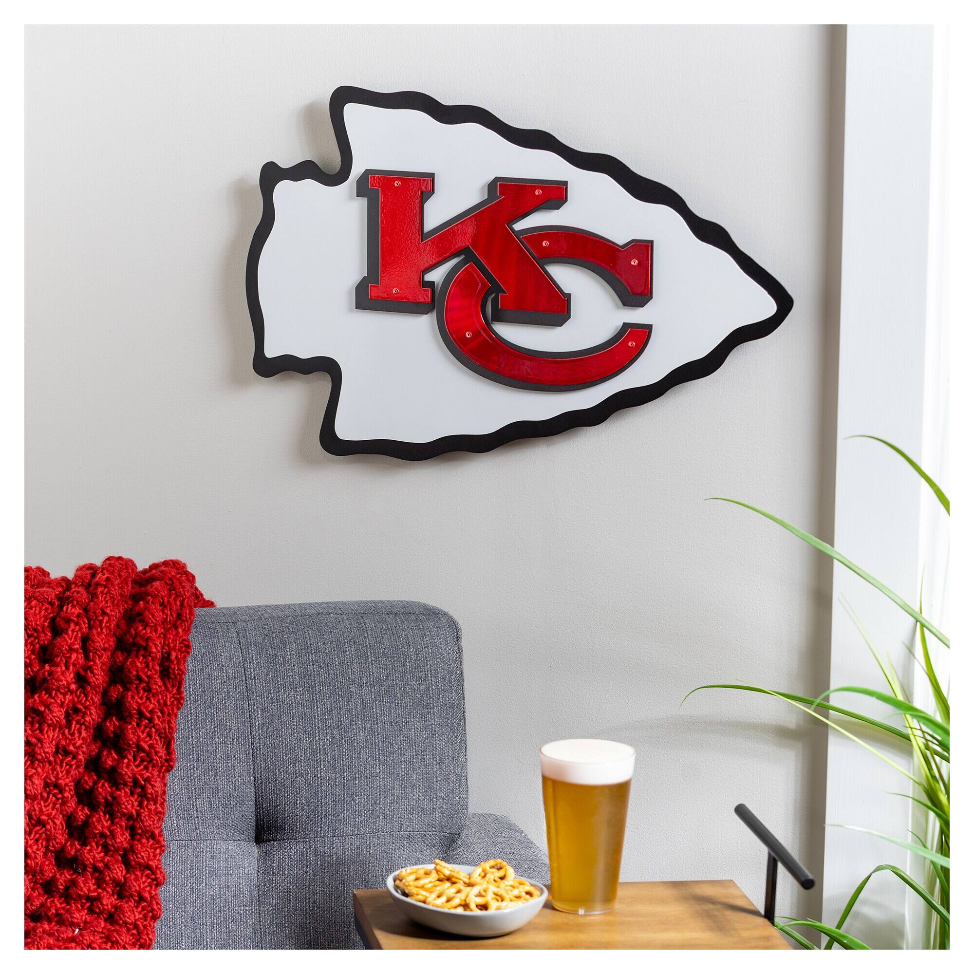 Alt View 2. Evergreen Enterprises - Kansas City Chiefs 23" Layered Metal Wall Art Sign - Multicolor.